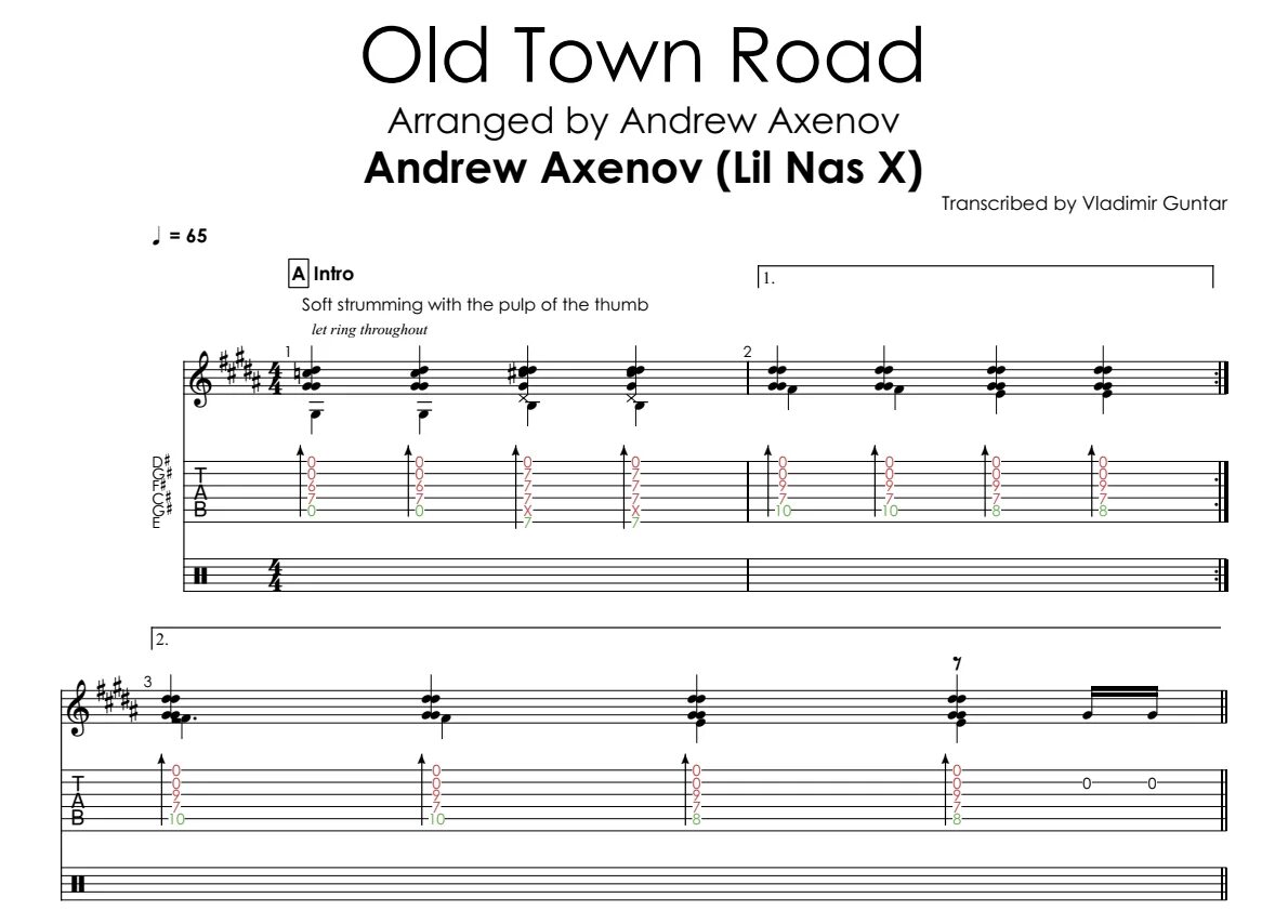 Roads аккорды