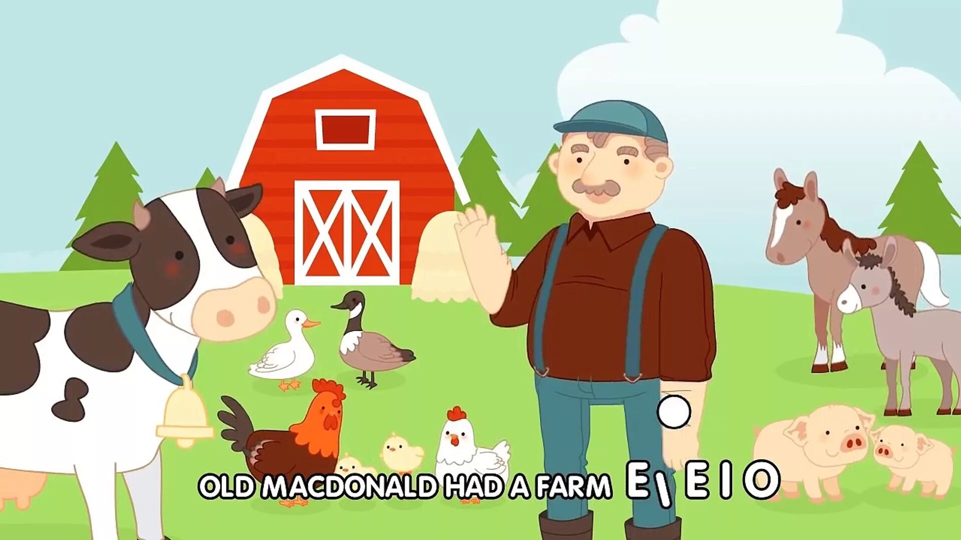 Включи old macdonald. Old MACDONALD. Old MCDONALD had a Farm. Иллюстрации к песне old MACDONALD had a Farm.