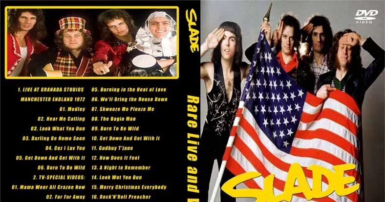 Slade 2025 live at the new victoria. Slade dvd. slade перевод. slade - rare live and videos  2005  бп  dvd-5. far far away slade.