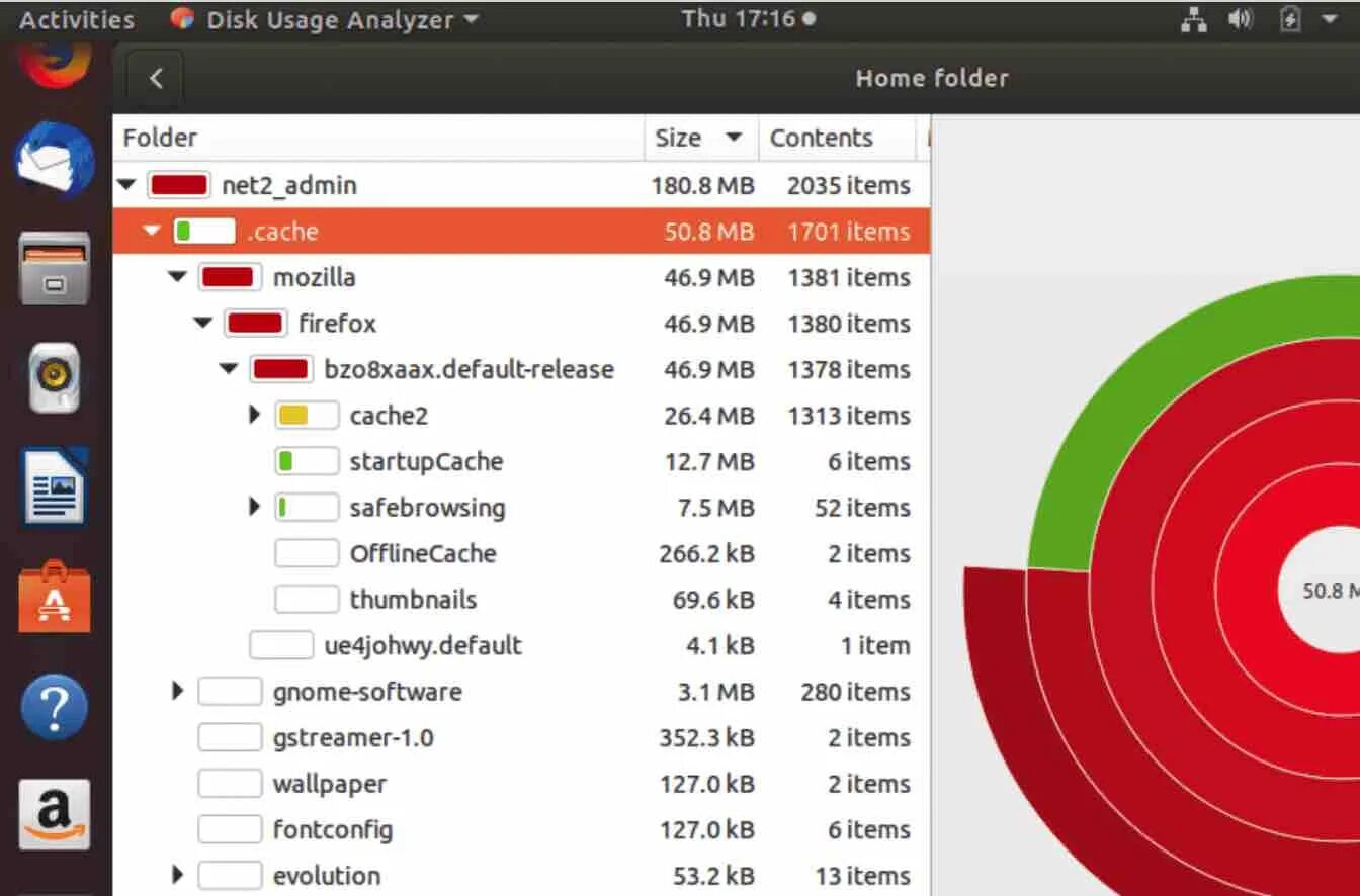 Linux disk space. Free disk analyzer.