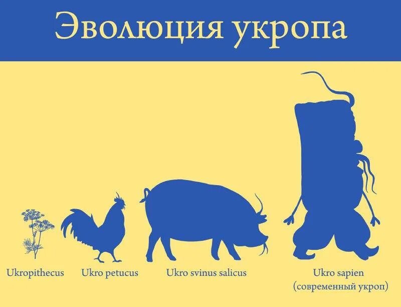 Эволюция Украины. Приколы про укропов. Смешной укроп.