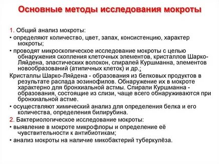 Сбор мокроты на общий анализ подготовка пациента