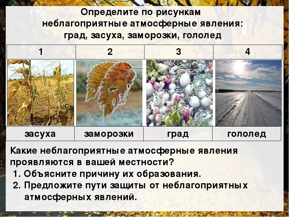 Укажите особенность погодных условий территории. Неблагоприятные атмосферные явления. Неблагоприятные климатические условия. Неблагоприятные природные климатические явления. Неблагоприятные условия природы.