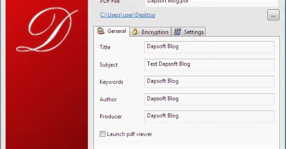 Pdf writer c