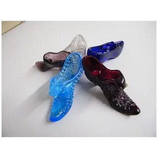 Fenton glass slippers