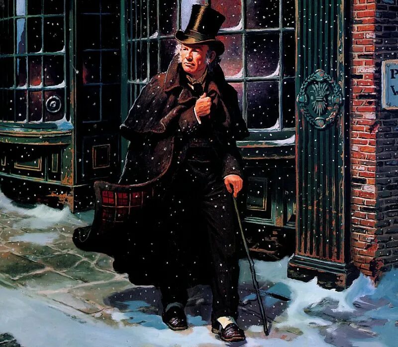 Рождественское произведение диккенса. Scrooge Диккенс. Эбенезер Скрудж Рождественская песнь.