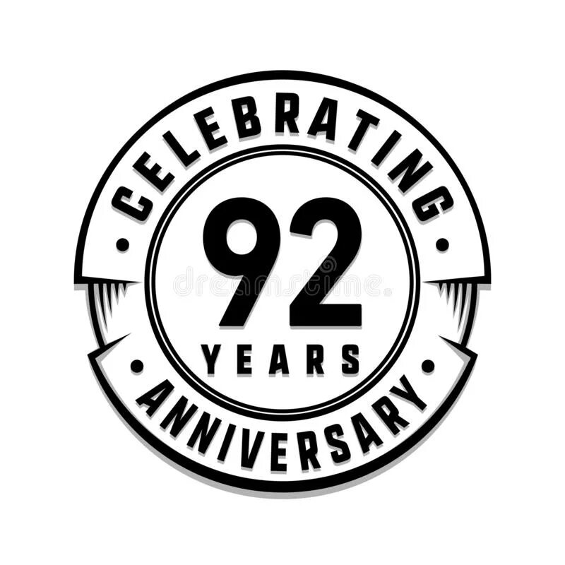 Ninety two. Логотип 92. 92 Лого. 92 Years. 6 Th Anniversary logo.