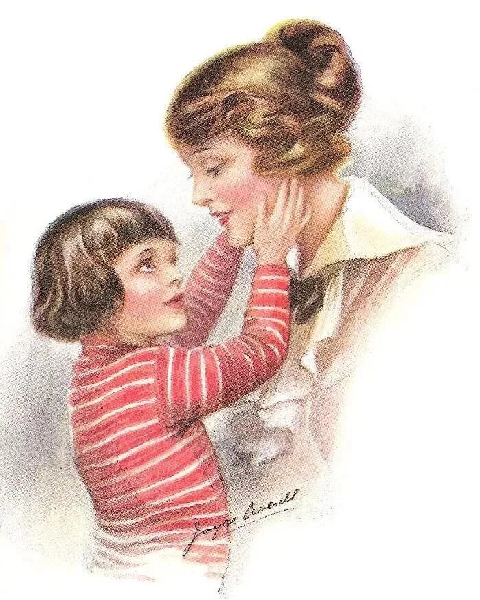 Разговор мальчика с мамой. Ретро открытки. Открытка мама с ребенком. Ретро открытки для мамы. Мама и ребенок иллюстрация.
