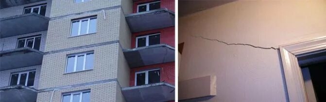 Треснутый панельный дом. Трещины в кирпичном доме. Усадочные трещины в штукатурке. Трещина в здании. Усадка дома в новостройке.