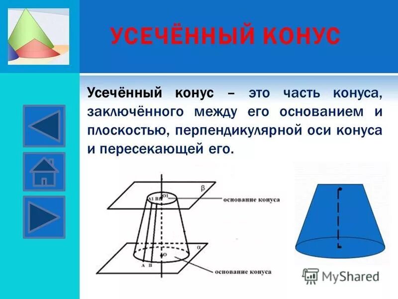 Конус и усеченный конус. Элементы усеченного конуса в геометрии. Усеченный конус это. Сеченые концы. Усеченный конус это.