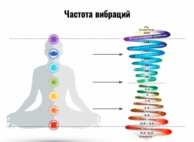 Частоты человека уровни