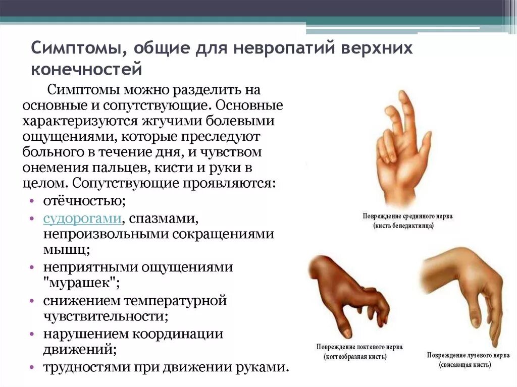 Невропатия нерва руки. Синдромы поражения срединного нерва. Симптомы поражения срединноонерва. Полинейропатия верхних конечностей. Нейропатия срединного нерва.