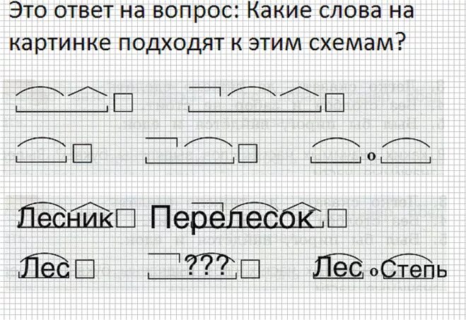 Разбор слова по составу лесные