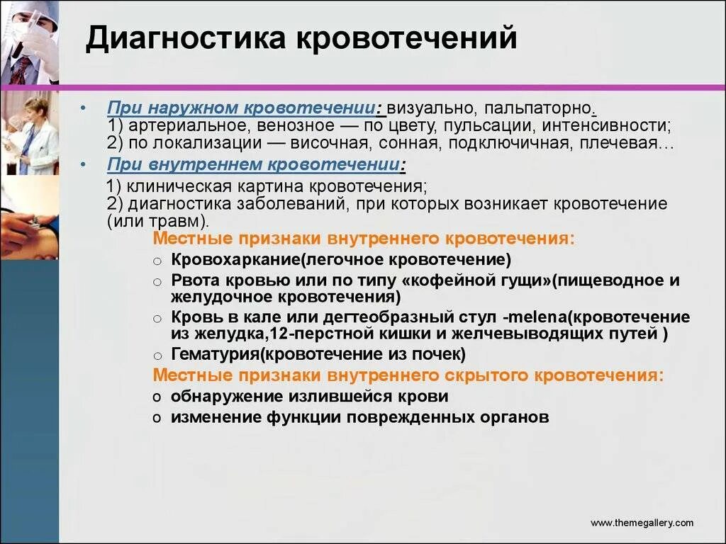 Методы диагностики кровотечений. Диагностика внутреннего кровотечения. Обследование при кровотечении. Диагностика при кровотечении.