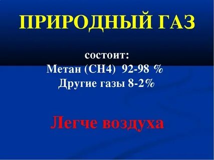 Газ легче воздуха