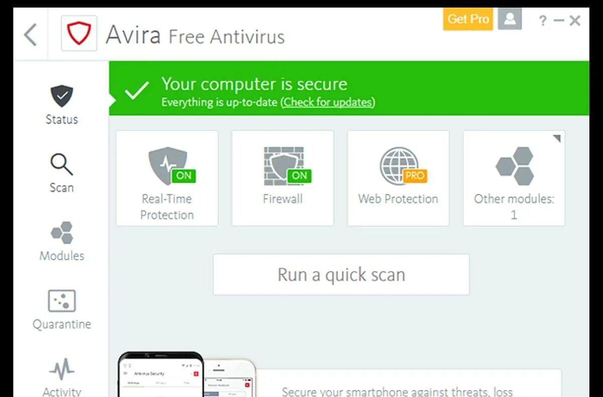 Антивирус на пк 2024. Avira. Avira Antivirus Pro. Авира антивирус Интерфейс.