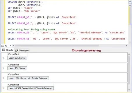 Concat sql