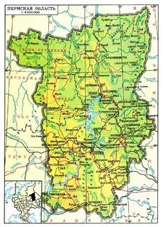 Карта автомобильных дорог пермского края