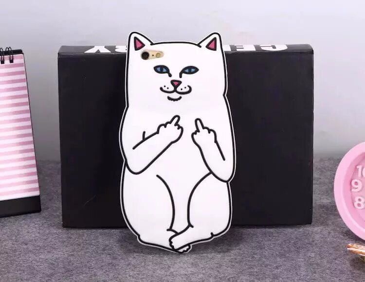 RIPNDIP чехол. Рипндип чехол на айфон. Чехол кот с факами. Чехлы на айфон с котами.