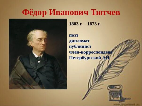 Огэ тютчев. География фёдор Иванович Тютчев. Писатели 19 века Тютчев. Фёдор Иванович Тютчев 1864-1865.