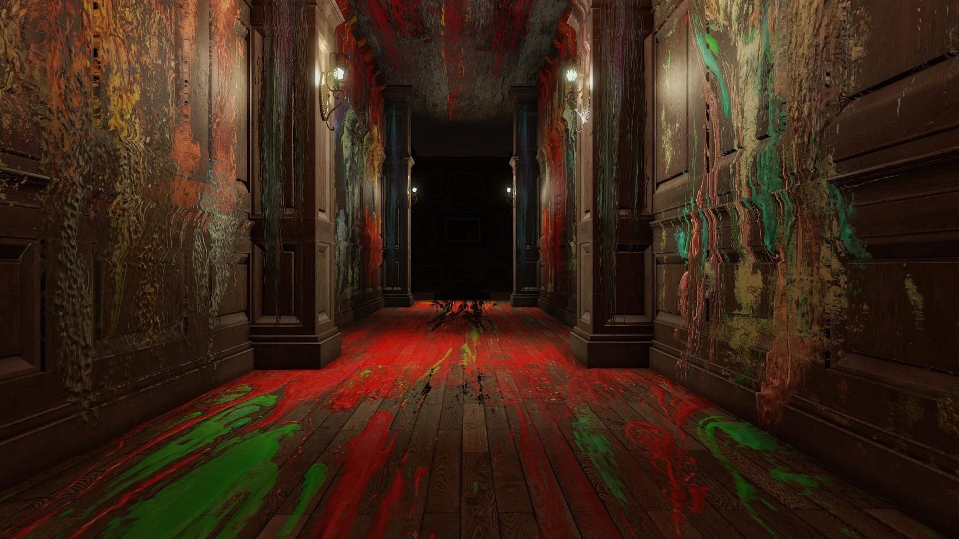 Ужасный фон. Layers of Fear особняк.