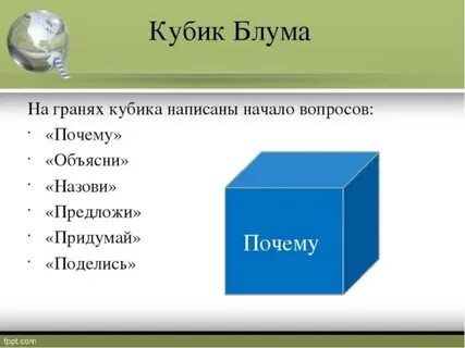 Кубик блума для детей