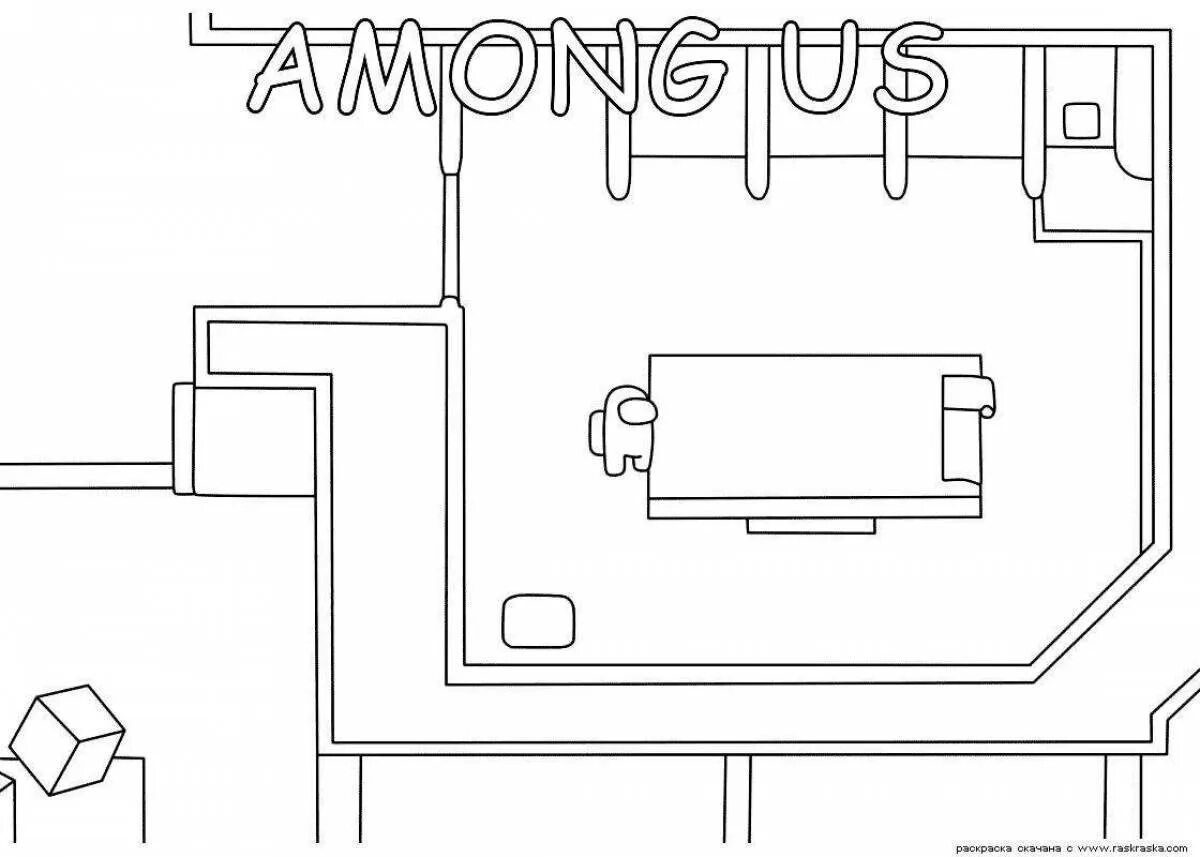 Распечатать раскраску амонгас. Карта амонг АС раскраска. Раскраска карта Амон Гас. Раскраска карта амогас. Комната амонг АС раскраска.