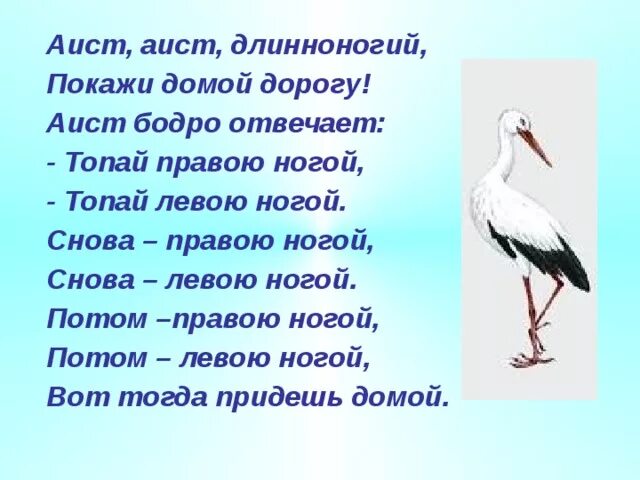 Аист на крыше текст распечатать. Аист АСИТ одноногий покажи. Аист Аист Длинноногий покажи домой. Аист стишки. Аист Длинноногий покажи домой дорогу.