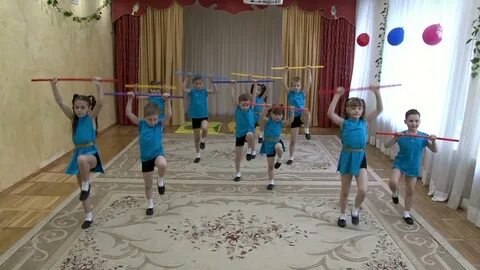 Гимнастика детский сад видео