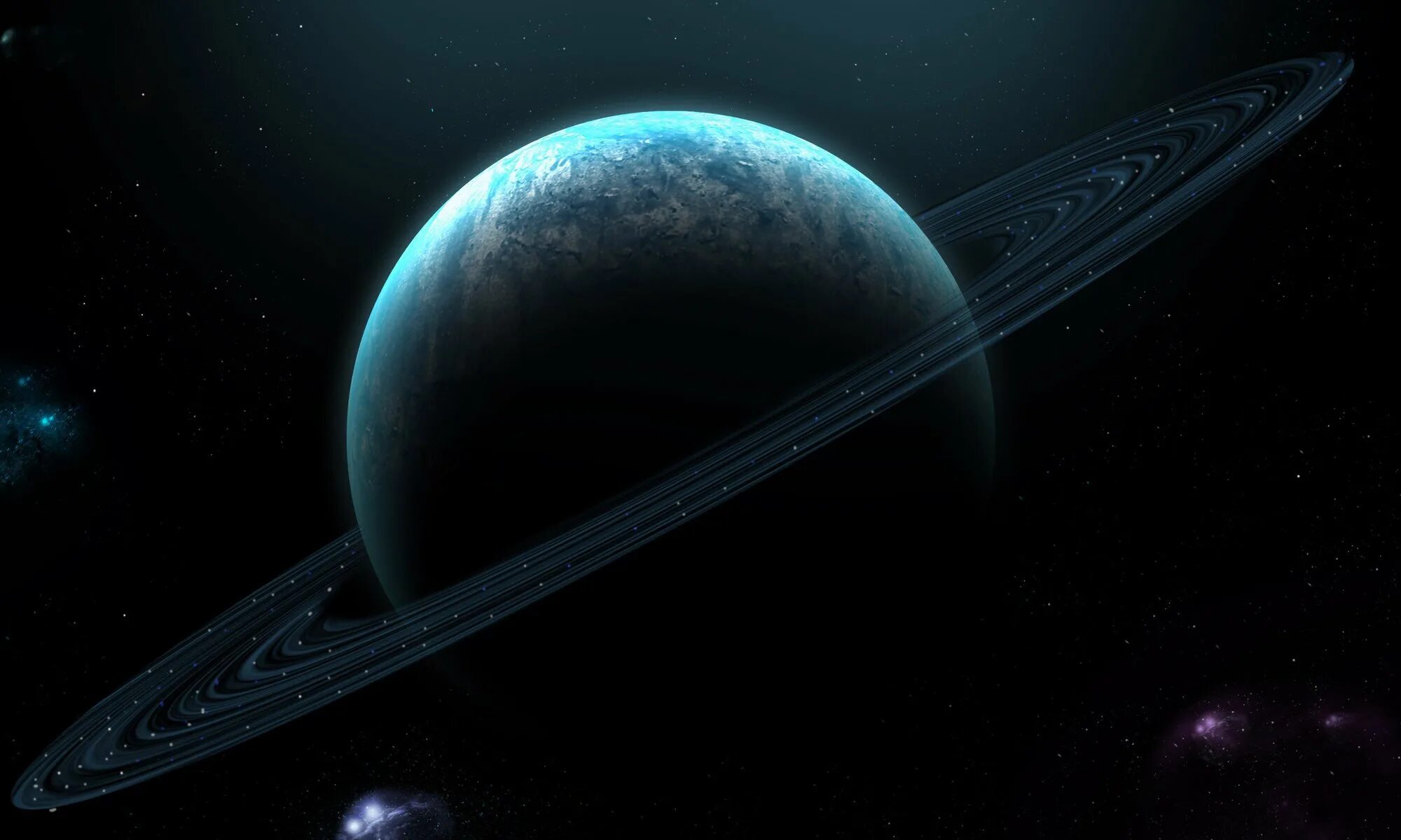 Космос планеты. Обои космос. Планета с кольцами. Красивый Сатурн.