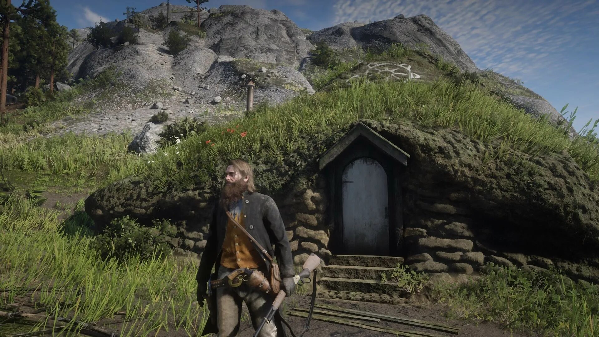 Redemption 2 android. Red dead redemption 2 дом хоббита. red dead redemption 2 домик хоббитов. red dead redemption 2 скриншоты. домик хоббита в рдр 2.