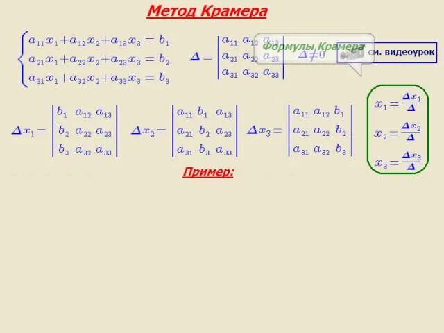 Система линейных уравнений Крамера. Решение систем линейных уравнений методом Крамера формула. Система линейных уравнений методом Крамера и Гаусса. Метод Крамера для матрицы 2 порядка.