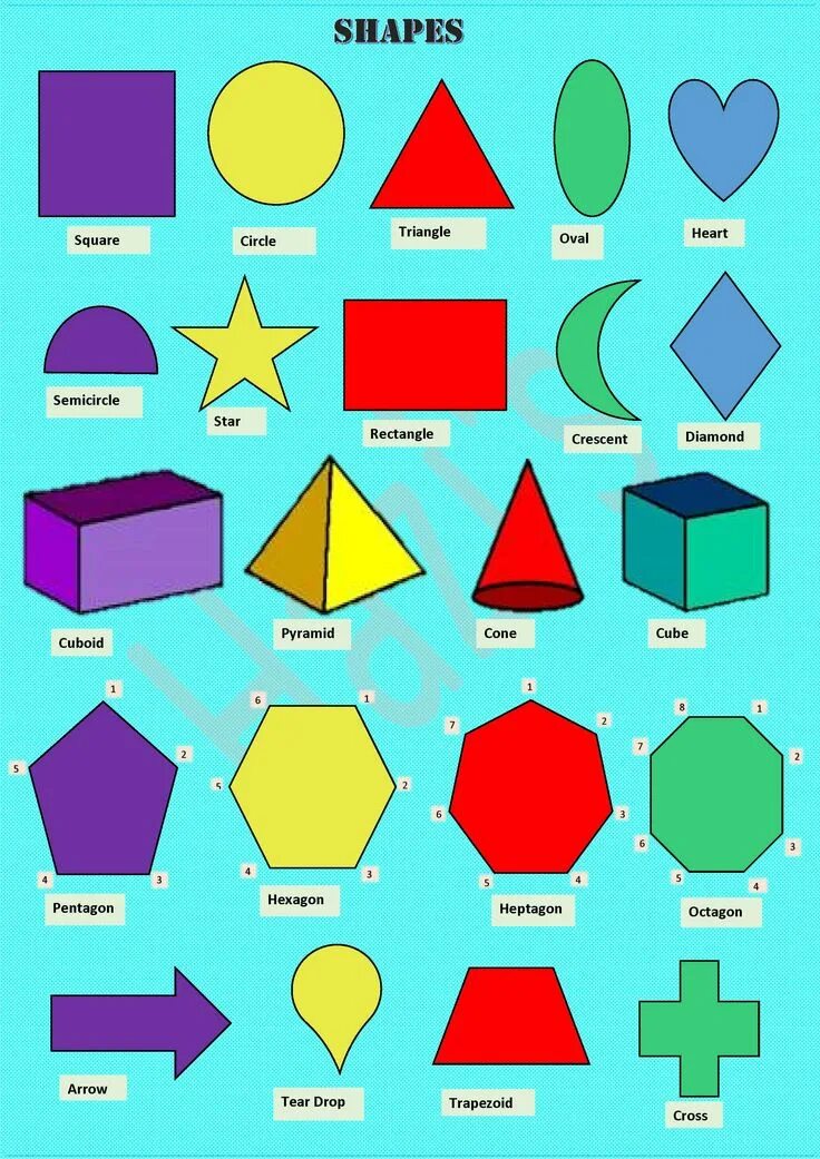 What is the shape. Различные фигуры. геометрические фигуры разного цвета и размера. basic shapes. картинки shape.