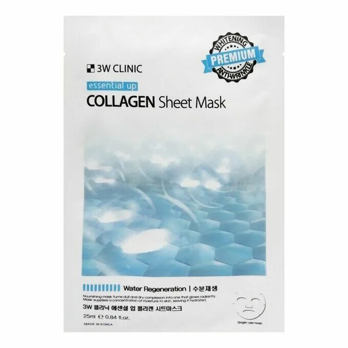 Увлажняющие маски с коллагеном. Маска тканевая с коллагеном Essential up Collagen Sheet Mask, 3w Clinic, 25 мл 497139. 3w Clinic Essential up Collagen Sheet Mask. 3w маска тканевая с коллагеном Essential up Collagen Sheet Mask, 25ml. Тканевая маска 3 w Clinic Collagen Sheet.