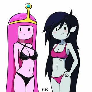 fizzyspidercider, marceline, princess bubblegum, adventure time, blush, boo...