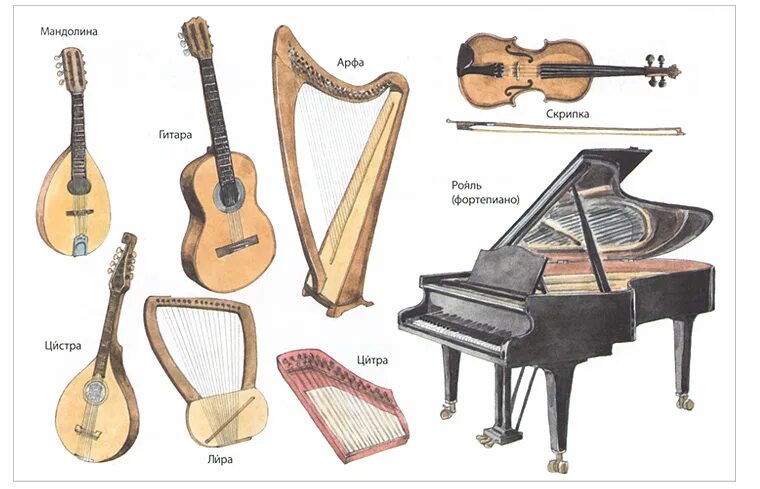 Струнные смычковые и Щипковые инструменты. Струнно-Щипковые музыкальные инструменты. Струнные ударные смычковые Щипковые инструменты. Инструменты струны щиповые.