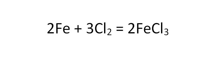 Fe и cl2 продукт реакции