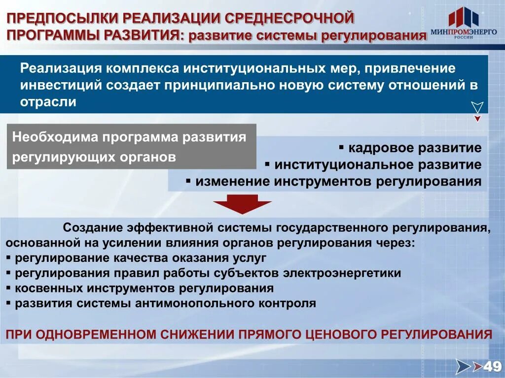 Перспективы развития электроэнергетики. Перспективы развития электроэнергетики в России. Тенденции и перспективы развития электроэнергетики. Органы регулирования электроэнергетики РФ. Предпосылки и условия развития электроэнергетики.