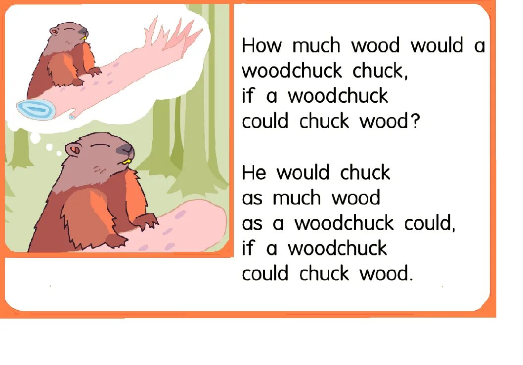 How much Wood would a Woodchuck Chuck скороговорка. Скороговорка how much Wood would. Chuck Wood скороговорка. Скороговорка на английском how much Wood. Скороговорка про бобров