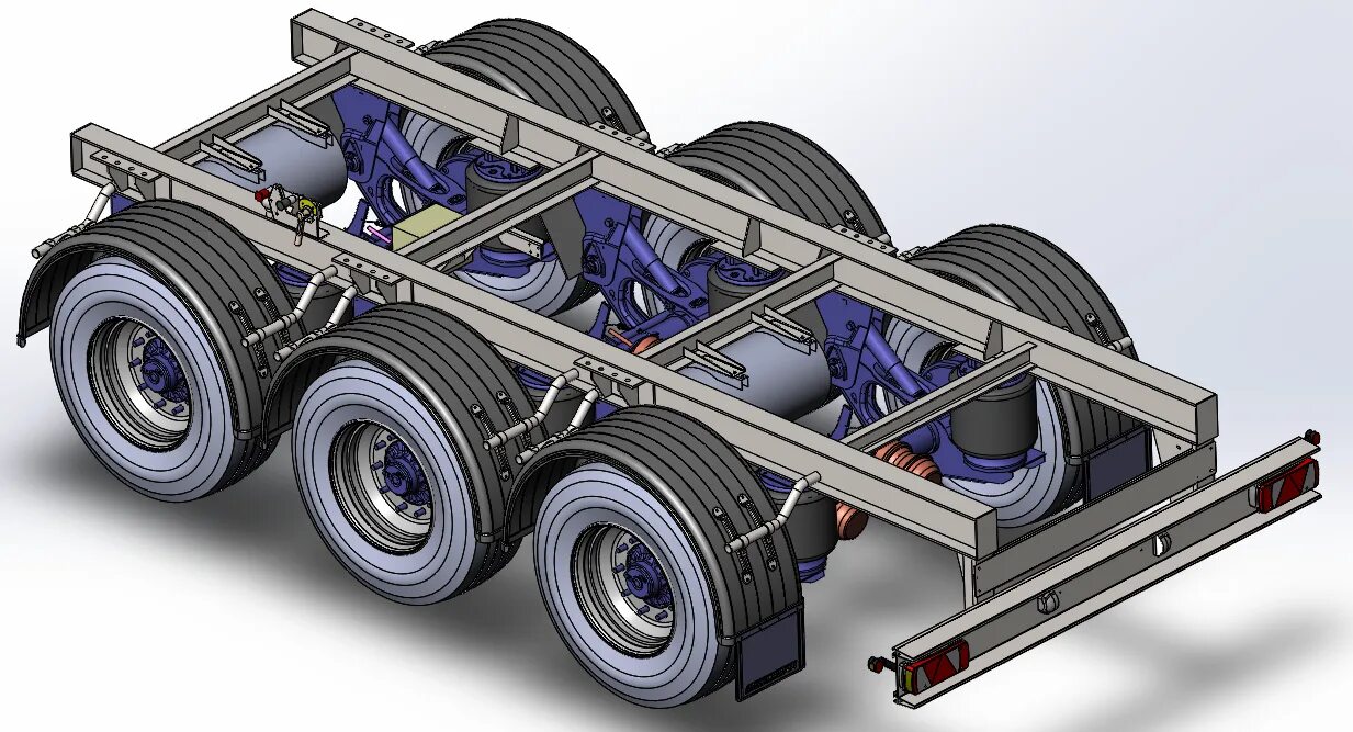 Ходовая грузового автомобиля. КАМАЗ переднее шасси 3d model. Пневмоподвеска полуприцепа Кессборер. МАЗ - 9919-012. Рессорно балансирная подвеска полуприцепа МТМ-933014.