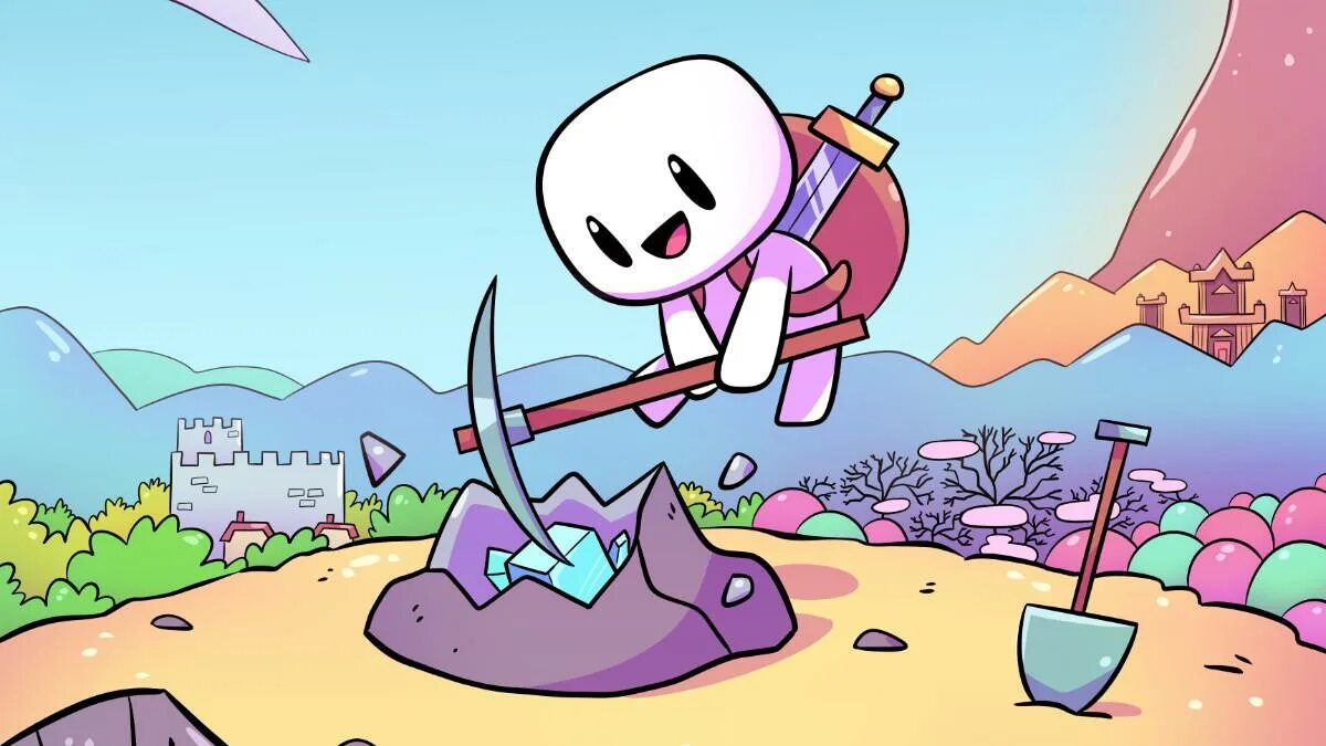 Forager video game. Форагер игра. фото forager. forager персонаж. картинки игры forager.