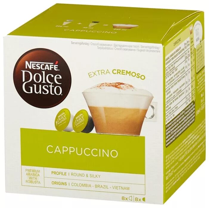 Купить нескафе дольче капсулы. Капсулы Dolce gusto Cappuccino. Nescafe Dolce gusto Cappuccino. Капсулы Dolce gusto капучино. Нескафе Дольче густо капсулы.