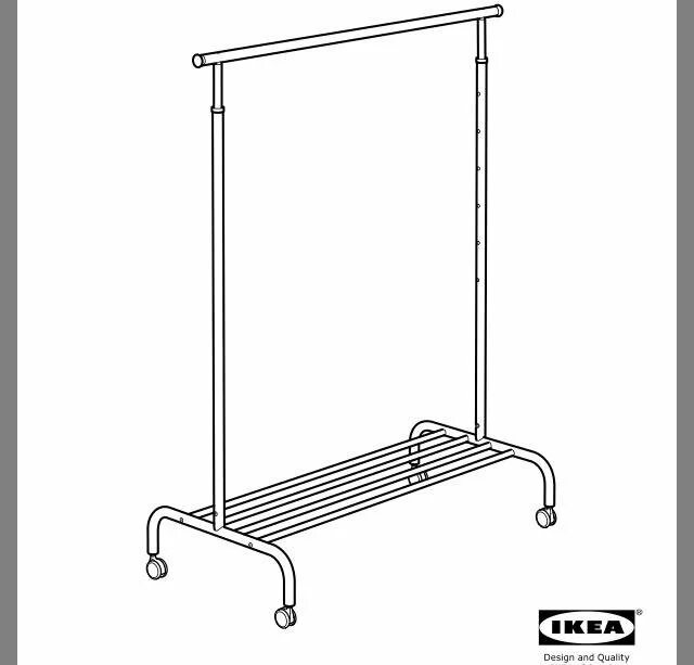 Вешалка напольная для одежды инструкция. Ikea ригга. икеа вешалка напольная для одежды металлическая. вешалка для одежды на колесиках икеа. вешалка rigga икеа схема сборки.