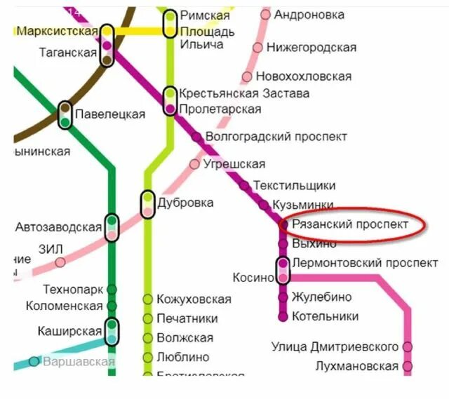 Метро котельники на схеме метро москвы. Схема Московского метрополитена Котельники. Ветка метро Котельники Москва. Рязанский проспект на карте метрополитена. Метро Котельники на карте Москвы.