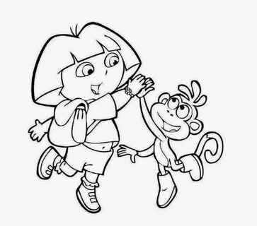 Dora Drawing At Getdrawings Free Download Sketch Coloring Page.