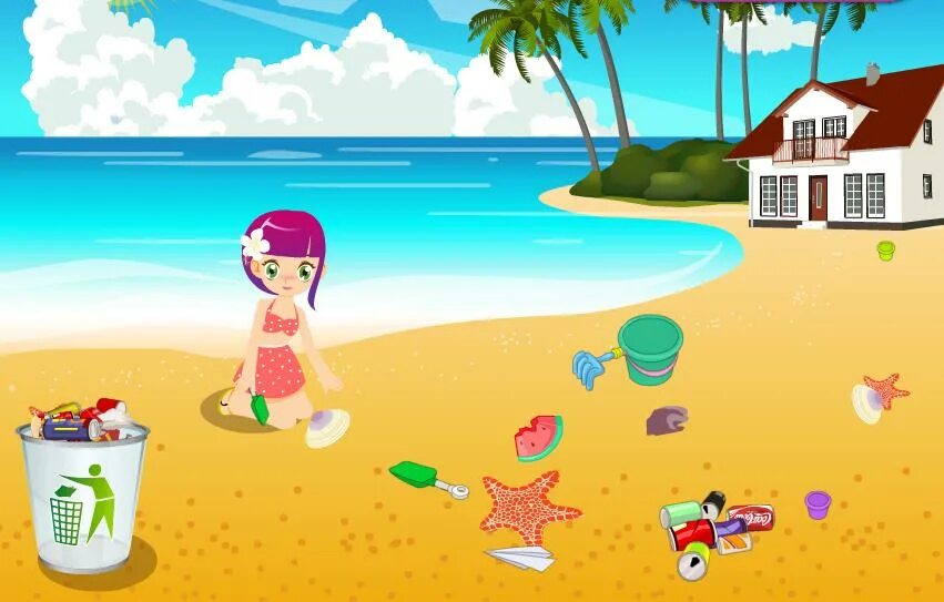 Beach clean. Игры для девочек пляж. Пляжные игры для детей. Пляж для детской игры. Мультсериалы для девочек пляж.