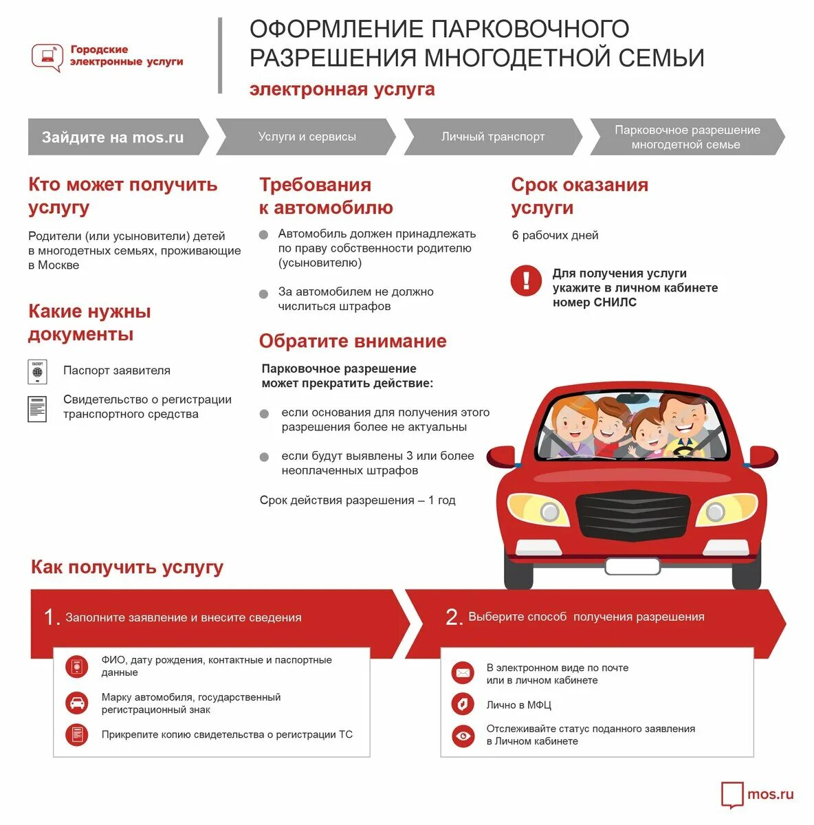 Регистрация парковки
