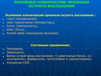 Острая фаза воспаления