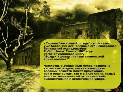 Понятие кислотного дождя