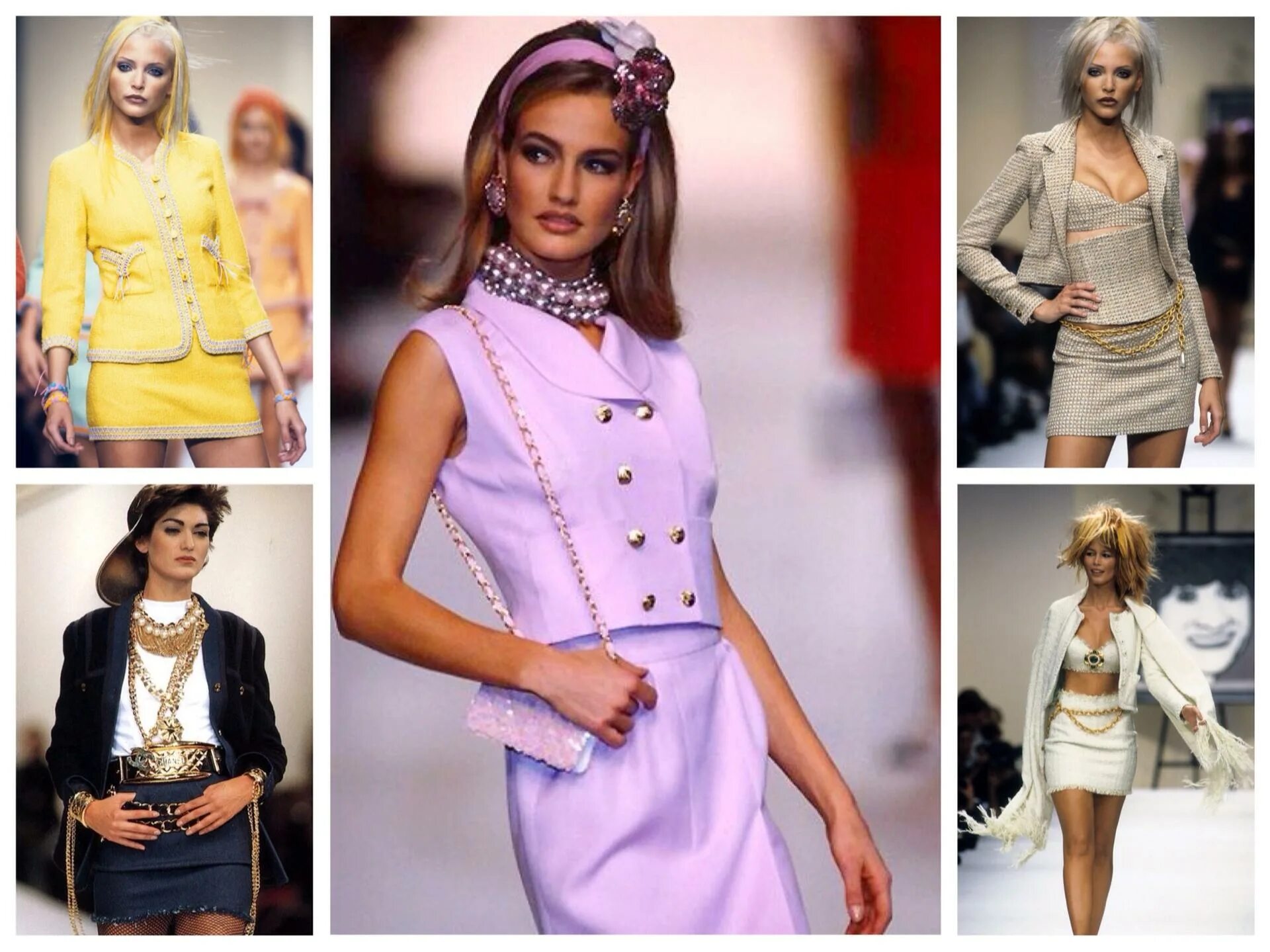 модные платья 90